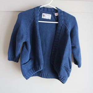 Zara Baby Girl's Knitwear Navy Cardi